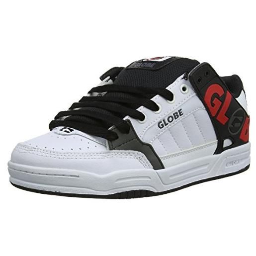 Globe tilt, scarpe da skateboard uomo, bianco (white/black tpr), 40 eu