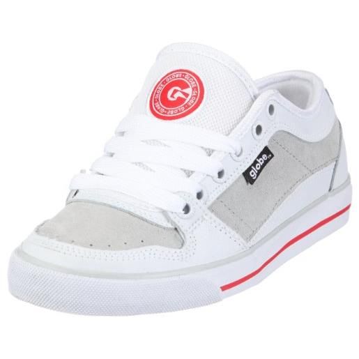 Globe tb sneaker unisex, bianco white glacier grey, 42.5 eu
