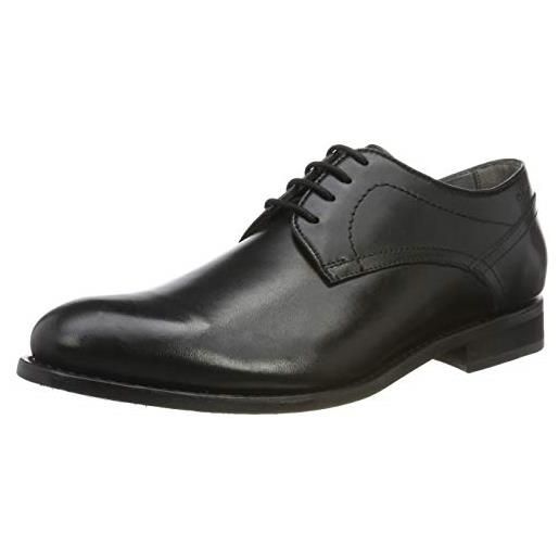 Marc Shoes stellario, oxfords uomo, nero cow crust black 00187, 40 eu