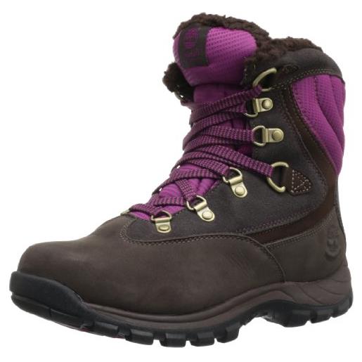 Timberland ftw_ek chillberg sport wp boot, stivali da neve donna, marrone (braun (dark brown with burgundy), 40