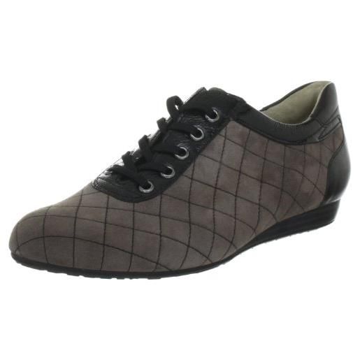 Hassia fermo, weite g 4-301182-61010, sneaker donna, grigio (grau (asphalt/schwarz 6101)), 38.5