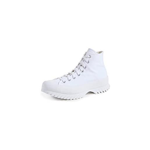 CONVERSE chuck taylor all star lugged 2.0, sneaker donna, white/egret/black, 43 eu