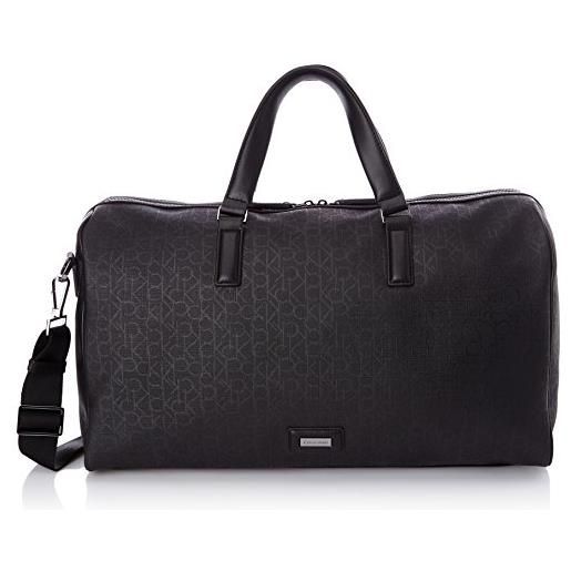 Calvin Klein milo 24 hr duffle, borsa da viaggio uomo, nero (noir (990 black), taglia unica