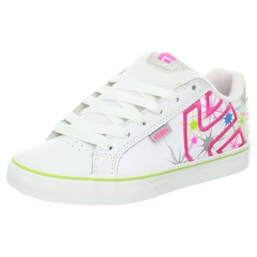 Etnies kids fader vulc 4301000086-189, sneaker unisex bambino, bianco (weiß (white/light pink 189)), 29