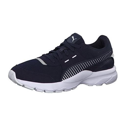 Puma future runner, scarpe da ginnastica basse unisex-adulto, blu (peacoat-peacoat white 2), 40 eu