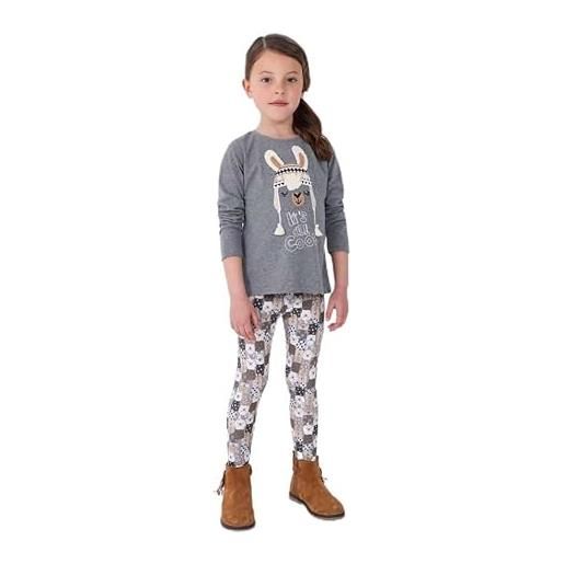 Mayoral completo maglia leggings bambina 4795 cotone grigio originale ai 2024 taglia 9 anni colore grigio