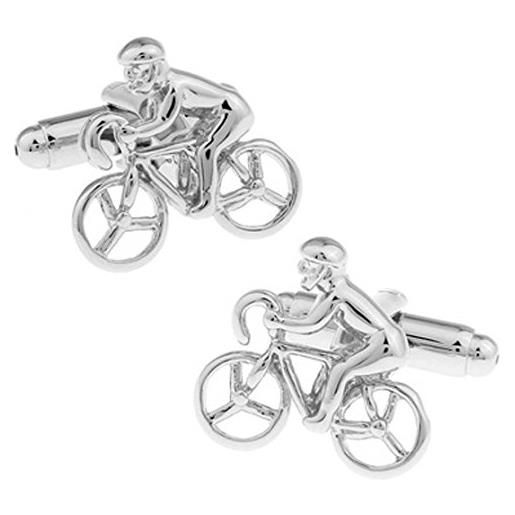 Cufflinks Direct bicicletta da strada ciclista da corsa gemelli da bicicletta regalo di cufflinks. Direct (gemelli con sacchetto regalo)