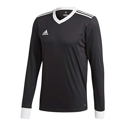 adidas football app generic maglia a maniche lunghe, black/white, m uomo