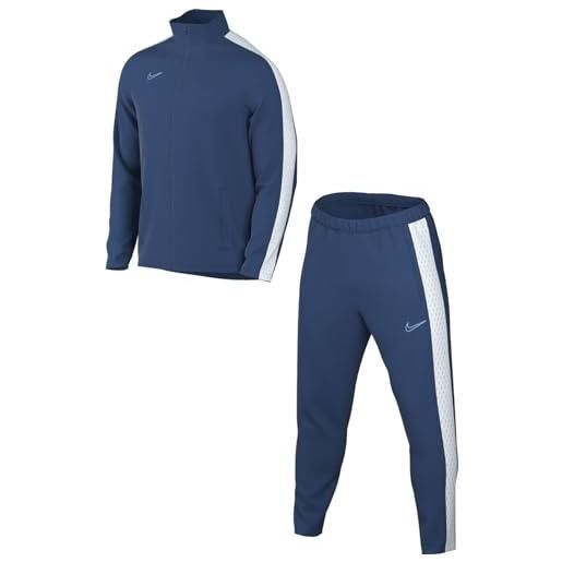 Nike m nk df acd23 trk suit k br tuta sportiva, court blue/white/aquarius blue, l uomo