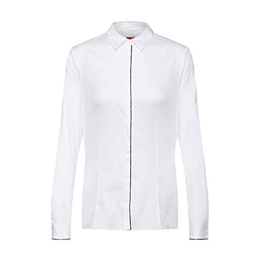 HUGO etrina1 camicia da donna, bianco 100, 40