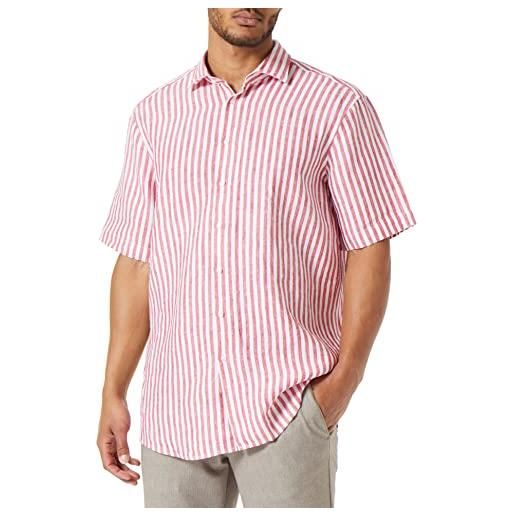 Seidensticker camicia a maniche corte vestibilità normale maglietta, colore: rosso, 40 uomo