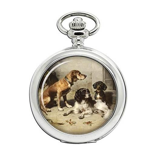Giftshop UK caccia cani di carl reichert full hunter orologio da tasca