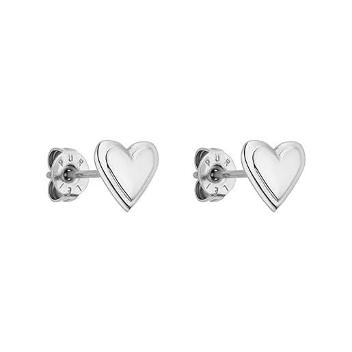 Purelei® orecchini secret love - orecchini da donna in acciaio inossidabile - orecchini a cuore - gioielli inossidabili da regalare (oro rosa)