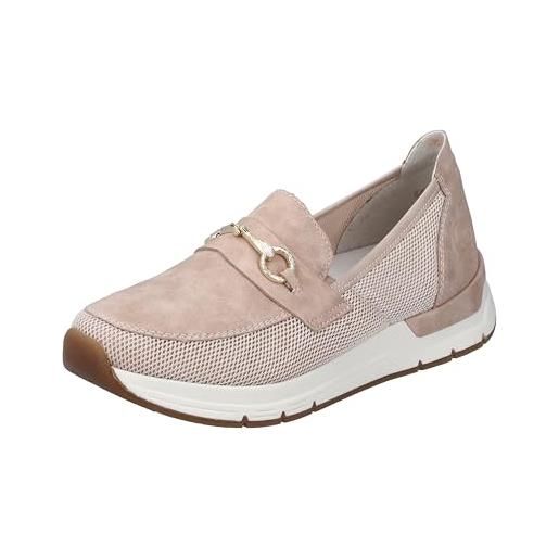 Rieker 58955, mocassino donna, colore: rosa, 42 eu