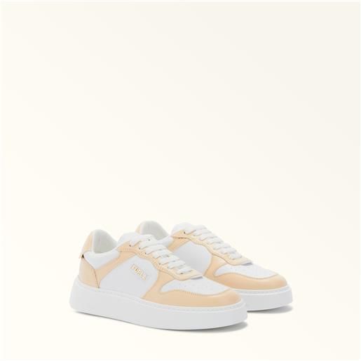 Furlasport sneakers grano beige vitello + vitello sintetico donna