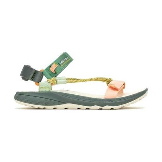Merrell bravada 2 strap, sandalo sportivo donna, pine green, 43 eu