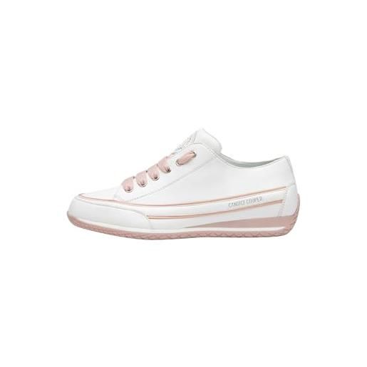 Candice Cooper janis strip chic s, scarpe con lacci donna, bianco (white), 41 eu