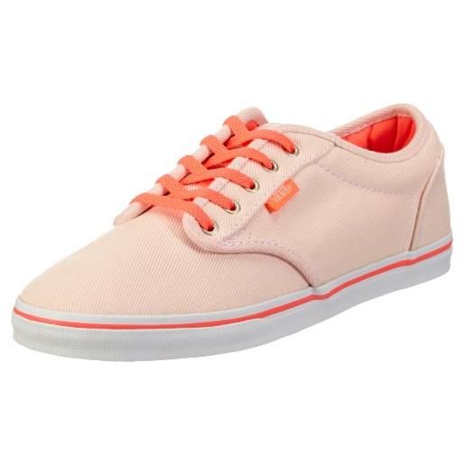 Vans w atwood low (twill) pstlpk/, sneaker donna, rosa (pink ((twill) pastel pink/neon coral)), 37