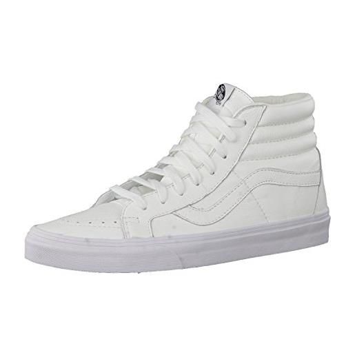 Vans - u sk8-hi reissue leather, sneakers unisex, bianco (blanc (premium leather/true white)), 38.5 eu