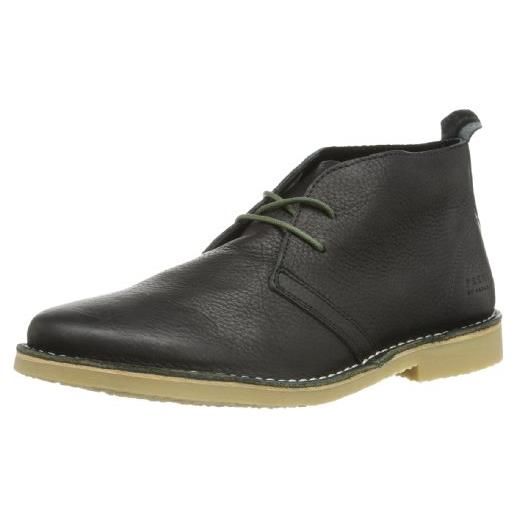 Jack & jones jj gobi desert boot leather prm, polacchine uomo, nero (schwarz (black), 45