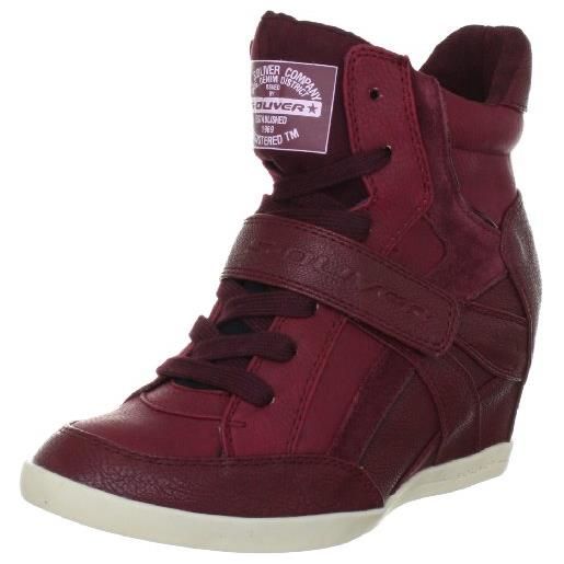 s.Oliver casual 5-5-25131-39, sneaker donna, rosso (rot (bordeaux comb. 571)), 40