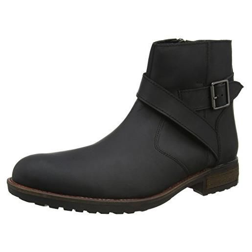 Joe Browns. Oiled black buckle boots - stivali uomo, nero (a-black), 42 eu