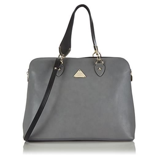 blugirl handbags blu handbags 429008/cm4290, borsa a mano donna, grigio (grau (grey/black)), 37x29x17 cm (l x a x p)