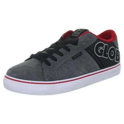 Globe overpass gboverp, sneaker unisex adulto, grigio (grau (charcoal/black/red 15125)), 40.5