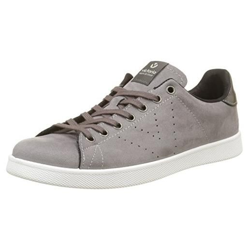 Victoria. Deportivo antelina - scarpe da ginnastica basse uomo, grigio (grigio), 42 eu