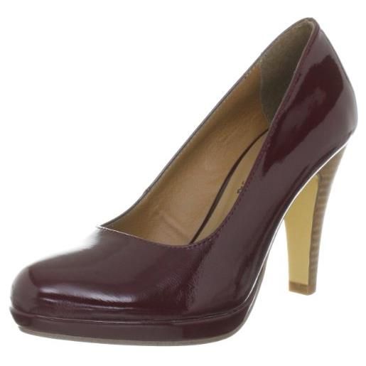 s.Oliver casual 5-5-22400-39, scarpe col tacco donna, nero (schwarz (black patent 18)), 41