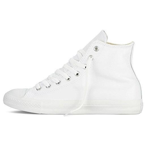 Converse chuck taylor ct a/s lthr hi, scarpe da ginnastica basse unisex-adulto, bianco, 50 eu
