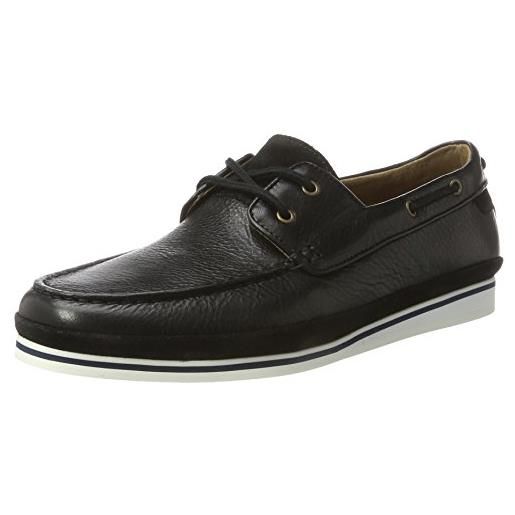Aldo fetsch, scarpe da barca uomo, black (black leather), 43.5 eu