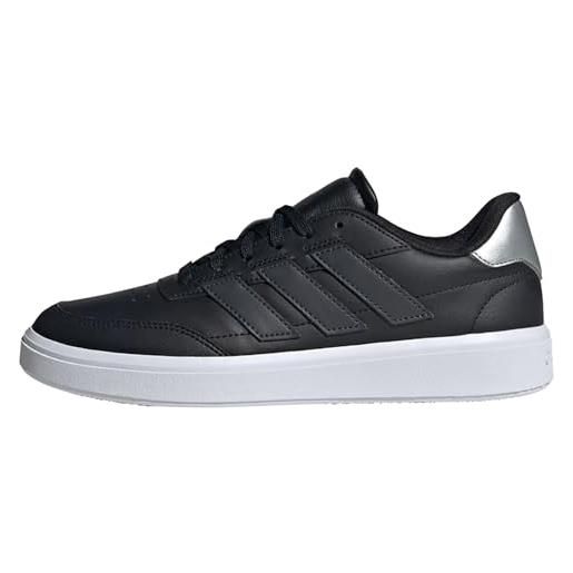adidas courtblock shoes, scarpe da ginnastica donna, core black/carbon/silver met, 42 eu