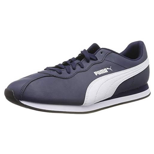 Puma turin ii, sneaker unisex-adulto, blu (peacoat white 05), 38.5 eu