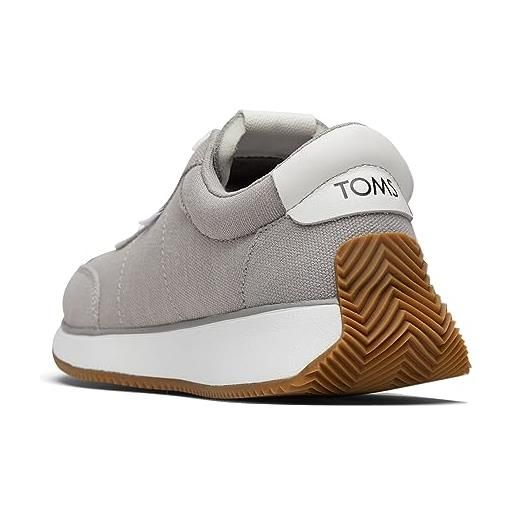 TOMS wyndon, scarpe da ginnastica donna, fog multi nylon/suede/mini cheetah, 42 eu