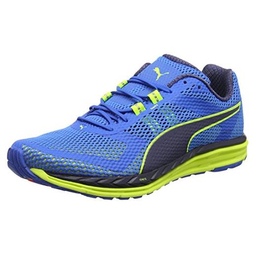 Puma speed500ignitef6, scarpe sportive indoor unisex - adulto, blu (blue/yellow 03blue/yellow 03), 41 (7.5 uk) (7.5 uk)