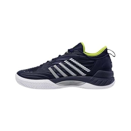 K-Swiss performance hypercourt supreme 2, scarpe da tennis uomo, peacoat/white/lime green, 44 eu