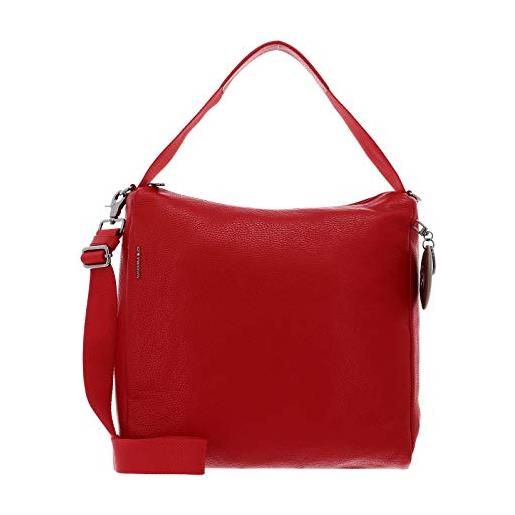 Mandarina Duck mellow leather, borsa a spalla donna, rosso (flame scarlet), 33x33x10 (l x h x w)