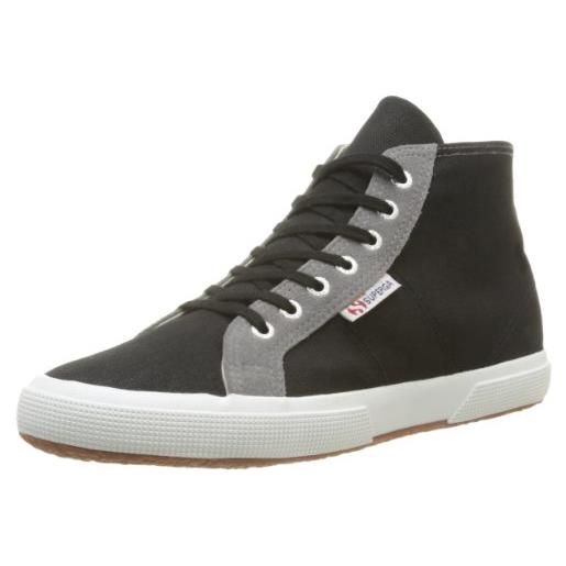 SUPERGA 2095 cotsueu, sneaker, unisex - adulto, nero (black/grey mineral g18), 37 eu