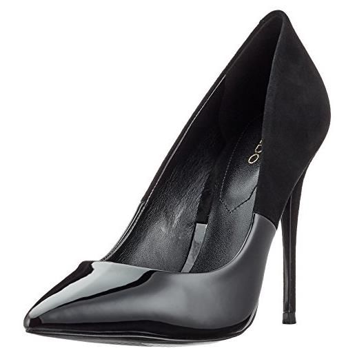 Aldo stessy, scarpe con tacco donna, multicolore 91 black suede, 38.5 eu