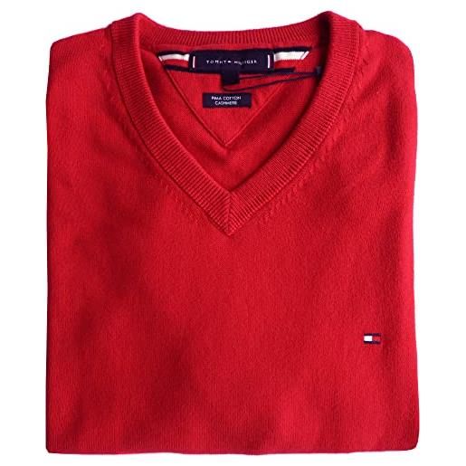 Tommy Hilfiger maglione, cashmere, blazer red htr, colore: rosso, l