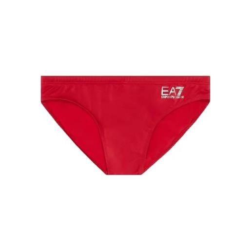 Emporio Armani ea7 costume da bagno slip con logo asv (rosso) 48