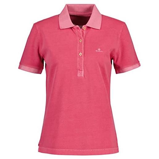 GANT sunfaded ss polo pique, polo donna, rosso ( magenta pink ), s