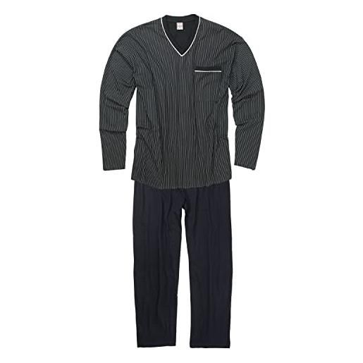 ADAMO pigiama corto adamo blu scuro a righe taglie forti, 2xl-10xl: 4xl