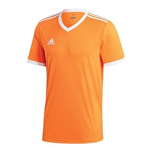 Adidas tabela 18, maglia maniche corte uomo, arancione (orange/white), xl