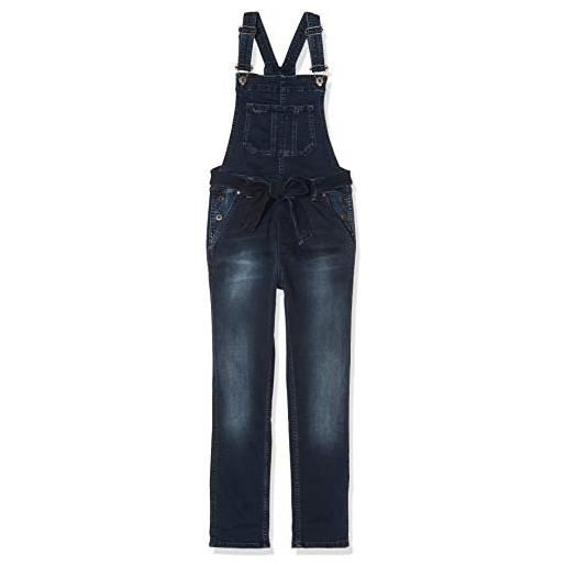 Pepe Jeans chalk bowie tuta unica, (10oz dark used true blue od bleu denim 000), 9-10 (taglia produttore: 9/10 anni) bambina