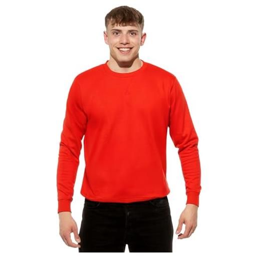 Cotton Prime felpa unisex per uomo e donna, blu marino, l