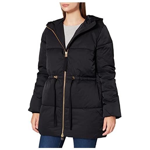 Noa Noa winter comfort light outerwear, long sleeve cappotto alternativo in piuma, black, 36 da donna