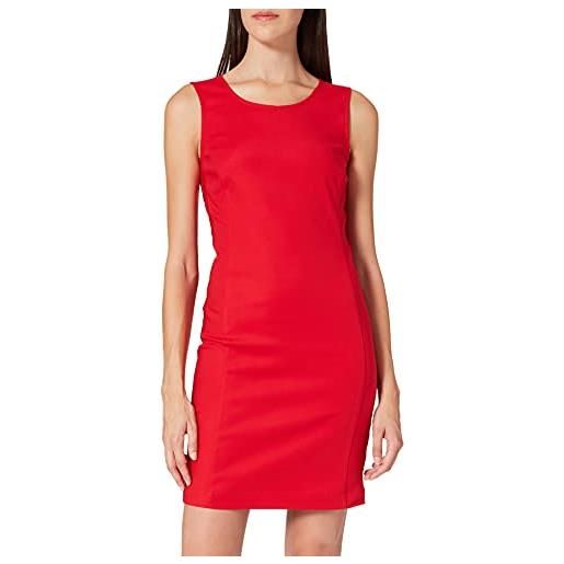 Love Moschino fitted tube dress with tank top neckline, invisible zipper down the back abito casual, colore: rosso, 48 donna