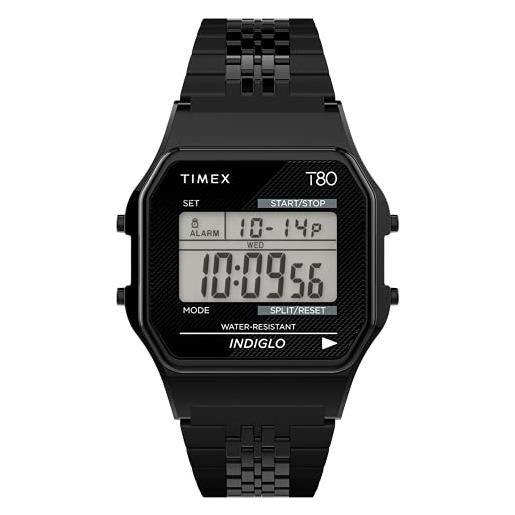 Timex orologio digitale al quarzo uomo con cinturino in acciaio inossidabile tw2r79400